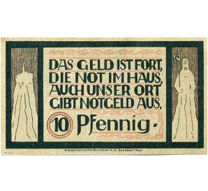 10 пфеннигов 1921 года Германия — Лауэнштайне (Нотгельд) — Фото №2