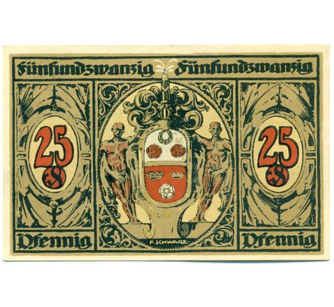 Банкнота 25 пфеннигов 1921 года Германия — Кронах (Нотгельд) (Артикул: K10-11934) — Фото №2