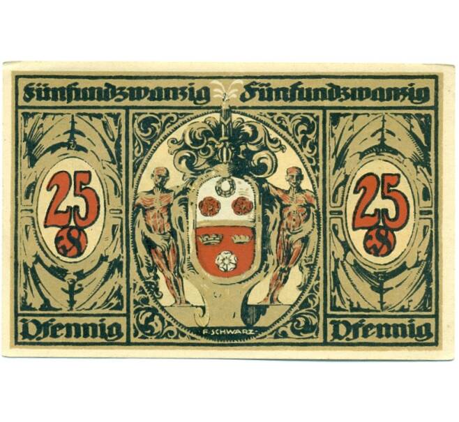 Банкнота 25 пфеннигов 1921 года Германия — Кронах (Нотгельд) (Артикул: K10-11935) — Фото №2