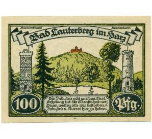 100 пфеннигов 1921 года Германия — Бад-Лаутерберг (Нотгельд)