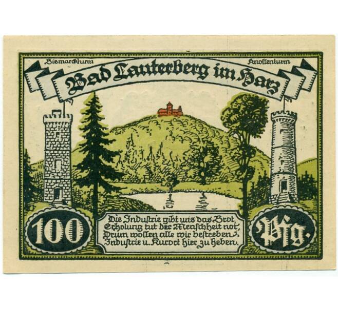 Банкнота 100 пфеннигов 1921 года Германия — Бад-Лаутерберг (Нотгельд) (Артикул: K10-11950) — Фото №2