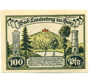 100 пфеннигов 1921 года Германия — Бад-Лаутерберг (Нотгельд)