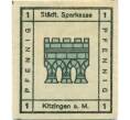 Банкнота 1 пфенниг 1920 года Германия — Китцинген (Нотгельд) (Артикул: K10-11960) — Фото №2