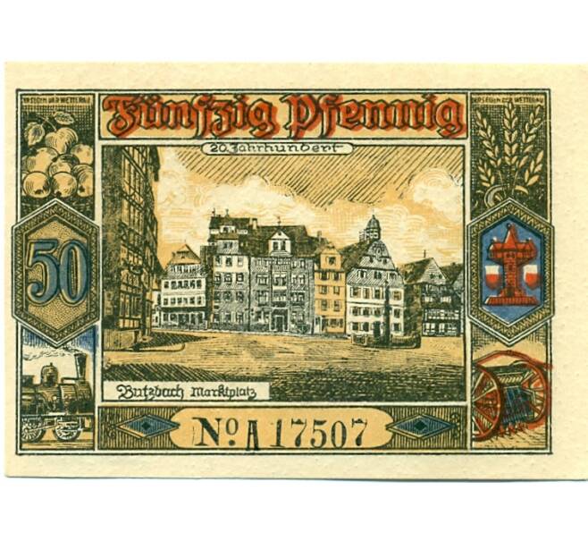 Банкнота 50 пфеннигов 1921 года Германия — Буцбах (Нотгельд) (Артикул: K10-11962) — Фото №2