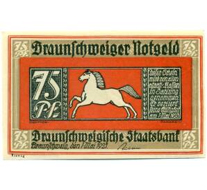 75 пфеннигов 1921 года Германия — Брауншвейг (Нотгельд)