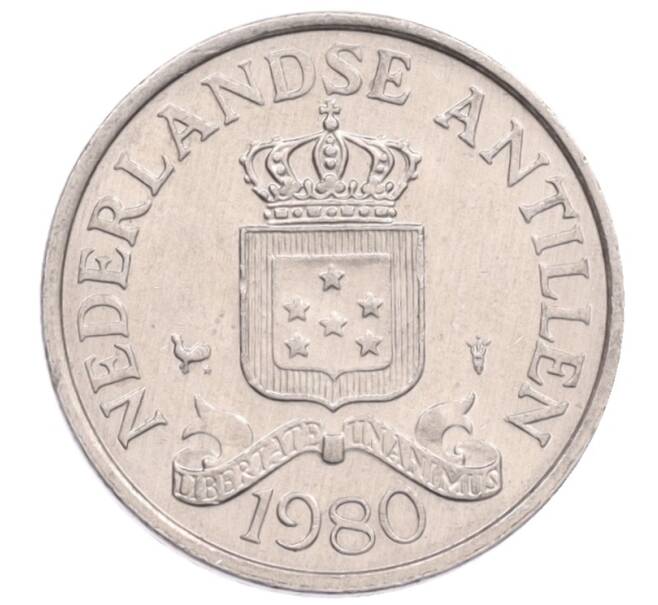 Монета 2 1/2 цента 1980 года Нидерландские Антильские острова (Артикул: T11-34976) — Фото №2