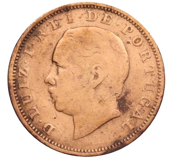 Монета 20 рейс 1882 года Португалия (Артикул: T11-34991) — Фото №2