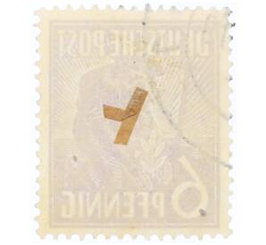 Почтовая марка 6 пфеннигов 1947 года Германия (Тризония) — Фото №2
