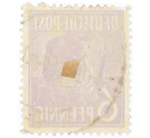 Почтовая марка 6 пфеннигов 1947 года Германия (Тризония) — Фото №2
