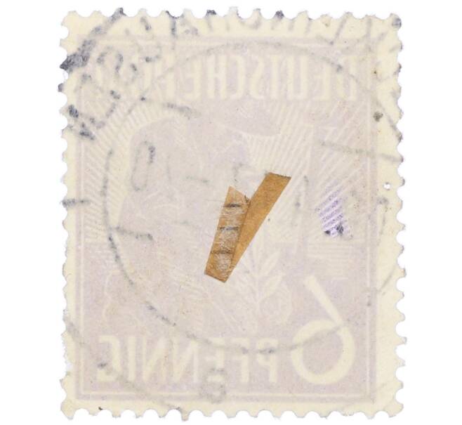 Почтовая марка 6 пфеннигов 1947 года Германия (Тризония) (Артикул: T11-35056) — Фото №2