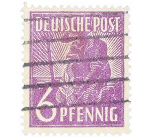 Почтовая марка 6 пфеннигов 1947 года Германия (Тризония) — Фото №1