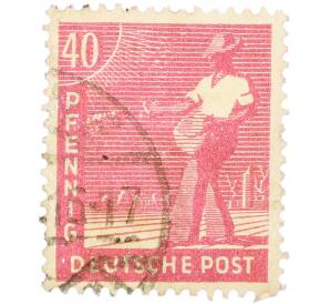 Почтовая марка 40 пфеннигов 1947 года Германия (Тризония) — Фото №1
