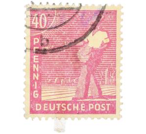 Почтовая марка 40 пфеннигов 1947 года Германия (Тризония) — Фото №1