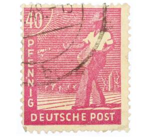 Почтовая марка 40 пфеннигов 1947 года Германия (Тризония) — Фото №1