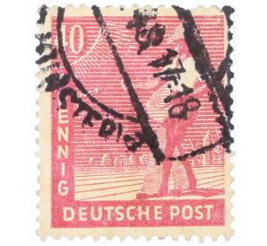 Почтовая марка 40 пфеннигов 1947 года Германия (Тризония) — Фото №1