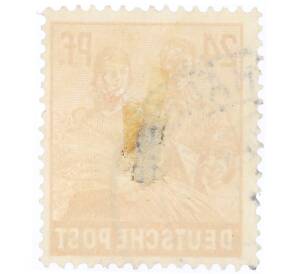 Почтовая марка 24 пфеннига 1947 года Германия (Тризония)