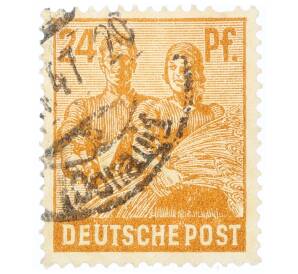 Почтовая марка 24 пфеннига 1947 года Германия (Тризония)