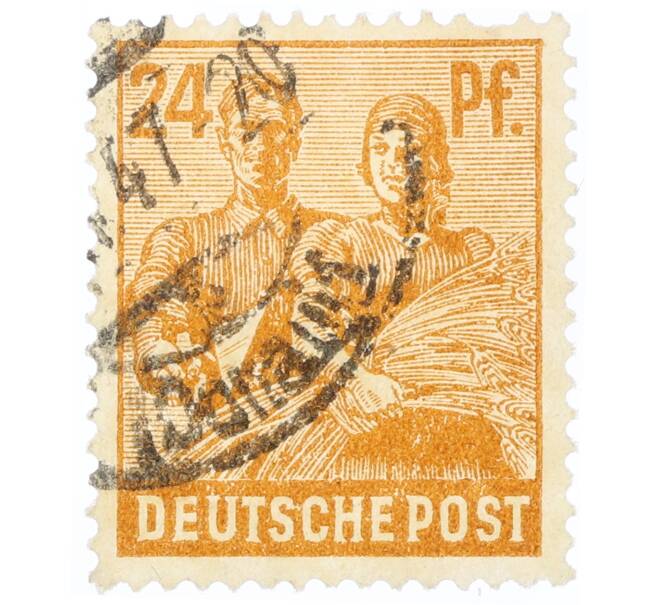 Почтовая марка 24 пфеннига 1947 года Германия (Тризония) (Артикул: T11-35080) — Фото №1