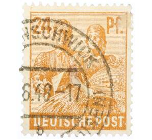 Почтовая марка 24 пфеннига 1947 года Германия (Тризония)