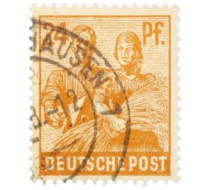 Почтовая марка 24 пфеннига 1947 года Германия (Тризония)