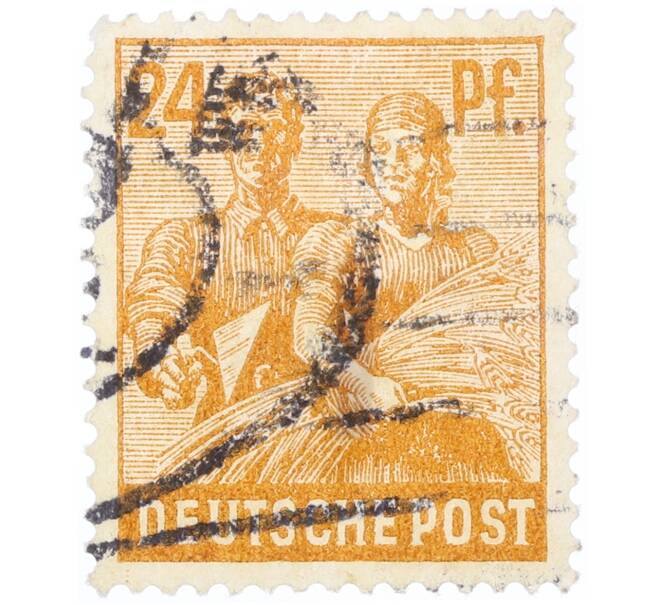 Почтовая марка 24 пфеннига 1947 года Германия (Тризония) (Артикул: T11-35084) — Фото №1