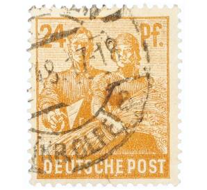 Почтовая марка 24 пфеннига 1947 года Германия (Тризония)