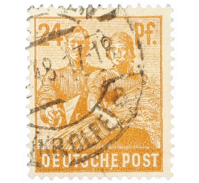 Почтовая марка 24 пфеннига 1947 года Германия (Тризония) (Артикул: T11-35085) — Фото №1