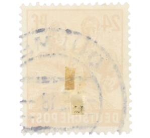 Почтовая марка 24 пфеннига 1947 года Германия (Тризония)