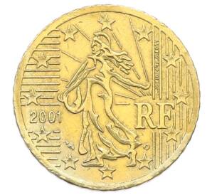 50 евроцентов 2001 года Франция — Фото №1