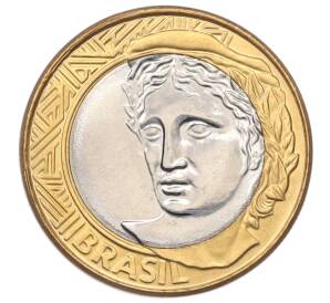 1 реал 2004 года Бразилия — Фото №2