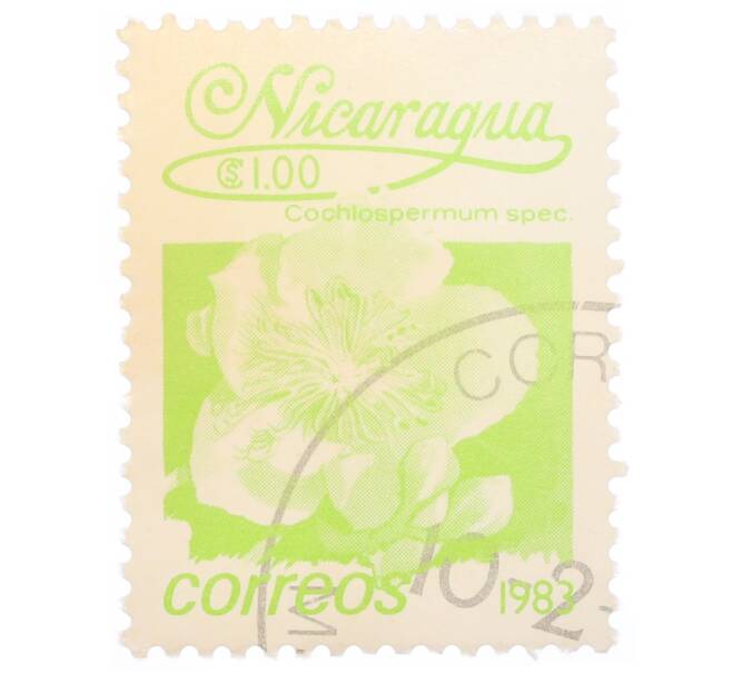 Почтовая марка 1 кордоба 1983 года Никарагуа «Кохлоспермум» (Артикул: T11-35142) — Фото №1