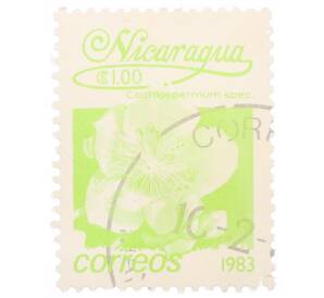 Почтовая марка 1 кордоба 1983 года Никарагуа «Кохлоспермум» — Фото №1