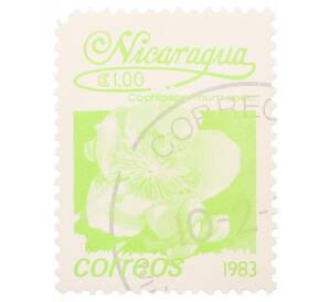 Почтовая марка 1 кордоба 1983 года Никарагуа «Кохлоспермум» — Фото №1