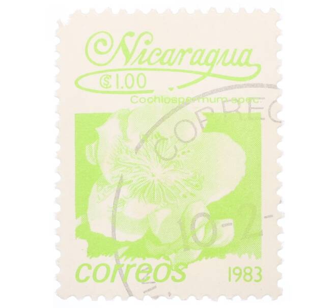 Почтовая марка 1 кордоба 1983 года Никарагуа «Кохлоспермум» (Артикул: T11-35159) — Фото №1