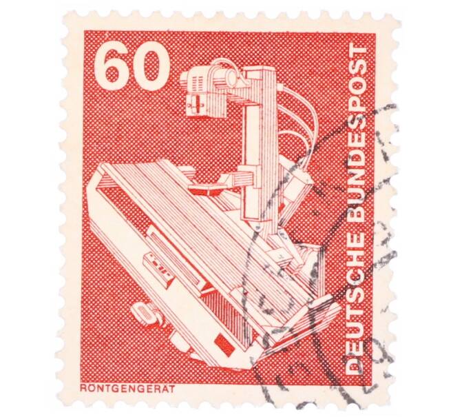 Почтовая марка 60 пфеннигов 1978 года Западная Германия (ФРГ) «Рентгеновский аппарат» (Артикул: T11-35161) — Фото №1