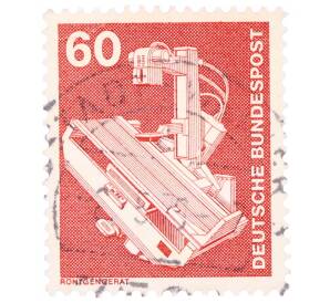 Почтовая марка 60 пфеннигов 1978 года Западная Германия (ФРГ) «Рентгеновский аппарат»