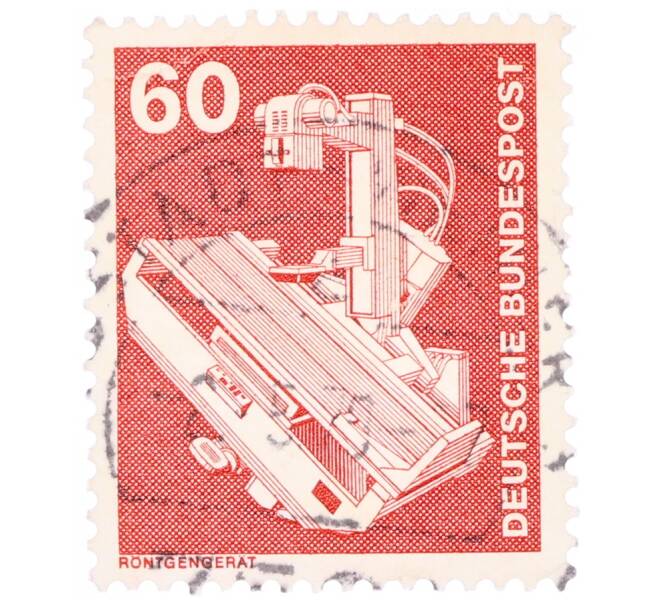 Почтовая марка 60 пфеннигов 1978 года Западная Германия (ФРГ) «Рентгеновский аппарат» (Артикул: T11-35163) — Фото №1