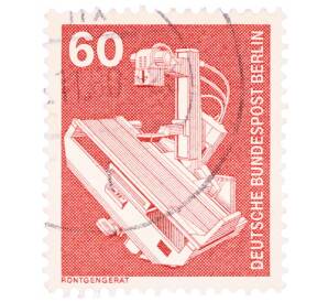 Почтовая марка 60 пфеннигов 1978 года Западная Германия (ФРГ) «Рентгеновский аппарат» (Западный Берлин)