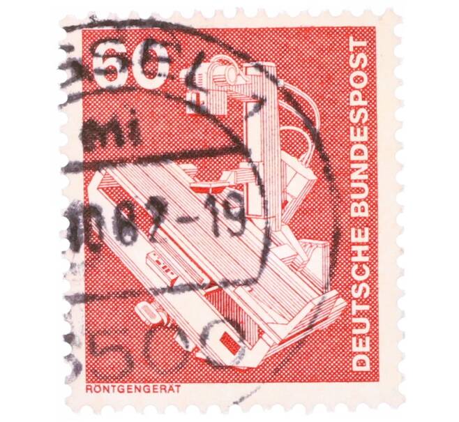 Почтовая марка 60 пфеннигов 1978 года Западная Германия (ФРГ) «Рентгеновский аппарат» (Артикул: T11-35165) — Фото №1