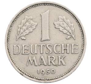1 марка 1950 года F Западная Германия (ФРГ) — Фото №1