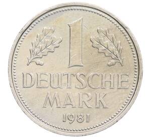 1 марка 1981 года D Западная Германия (ФРГ) — Фото №1