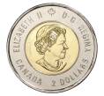 Монета 2 доллара 2018 года Канада «100 лет со дня окончания Первой Мировой войны» (Артикул M2-34300)