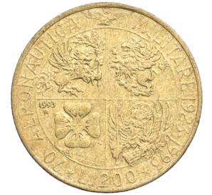 200 лир 1993 года Италия «70 лет военной авиации» — Фото №1