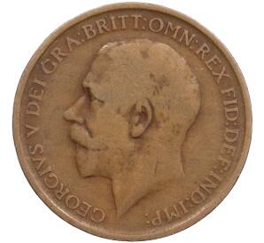 1 пенни 1911 года Великобритания — Фото №2