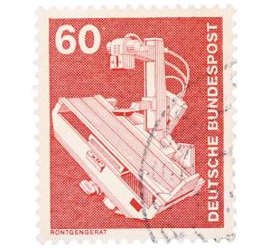 Почтовая марка 60 пфеннигов 1978 года Западная Германия (ФРГ) «Рентгеновский аппарат»