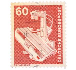 Почтовая марка 60 пфеннигов 1978 года Западная Германия (ФРГ) «Рентгеновский аппарат»