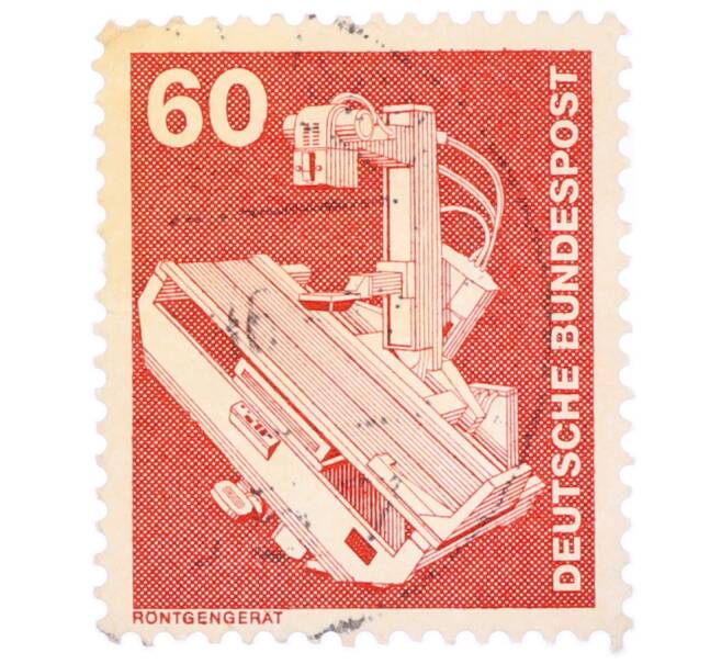 Почтовая марка 60 пфеннигов 1978 года Западная Германия (ФРГ) «Рентгеновский аппарат» (Артикул: T11-35250) — Фото №1