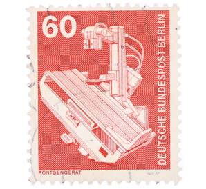 Почтовая марка 60 пфеннигов 1978 года Западная Германия (ФРГ) «Рентгеновский аппарат» (Западный Берлин)