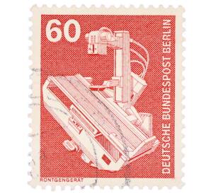 Почтовая марка 60 пфеннигов 1978 года Западная Германия (ФРГ) «Рентгеновский аппарат» (Западный Берлин)