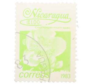Почтовая марка 1 кордоба 1983 года Никарагуа «Кохлоспермум» — Фото №1